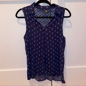 Ultra Flirt Lace Back Tank Top